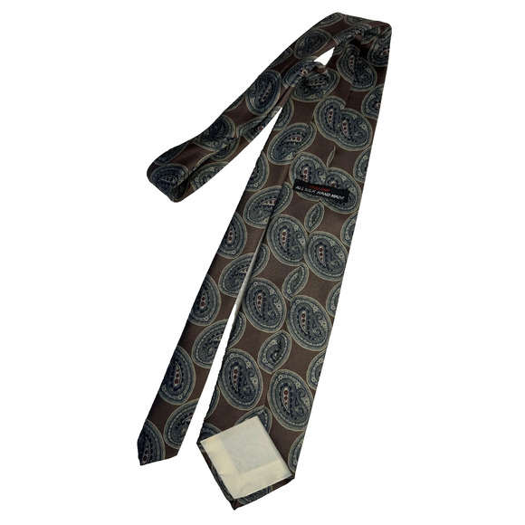 Italian All Silk Hand Made Paisley Design Tie - Unknown Designer - Picture 5 of 5
